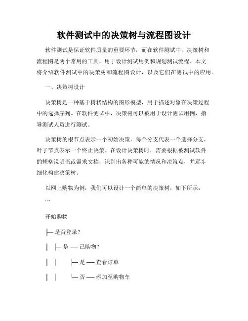 软件测试中的决策树与流程图设计