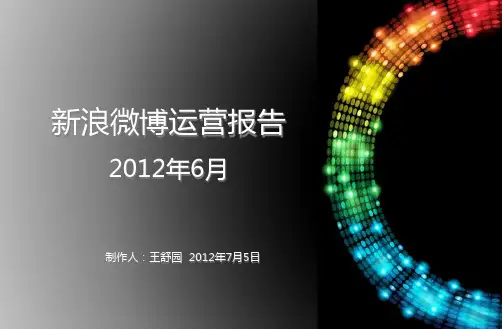 微博运营总结6月