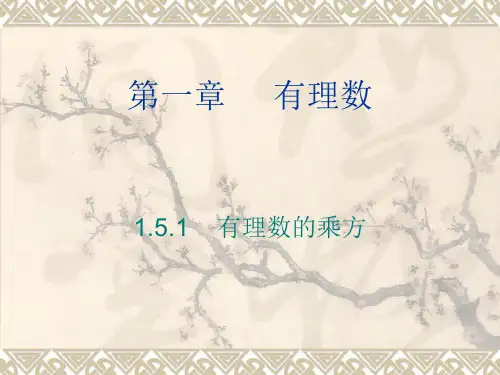 初一数学上册有理数的乘方课件