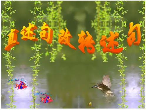 直述句改转述句复习-课件