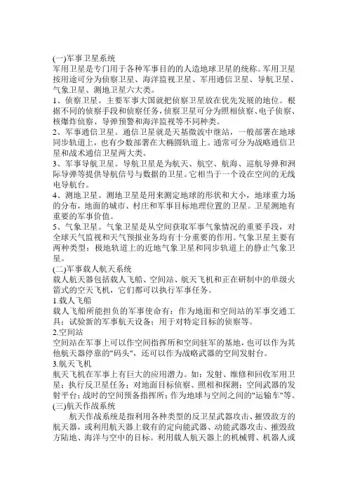 军事航天技术