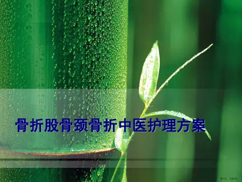 骨折股骨颈骨折中医护理方案