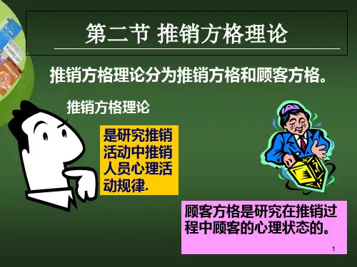 第二章推销方格理论与推销模式ppt课件