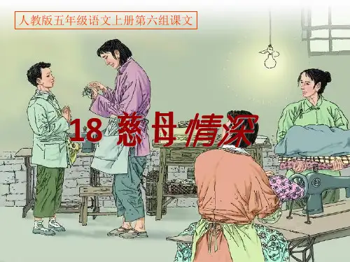 (公开课课件)人教版五年级上册语文《慈母情深》课件