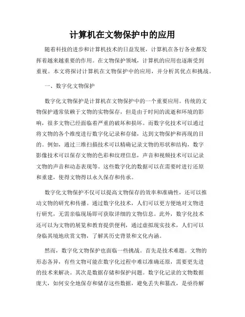 计算机在文物保护中的应用