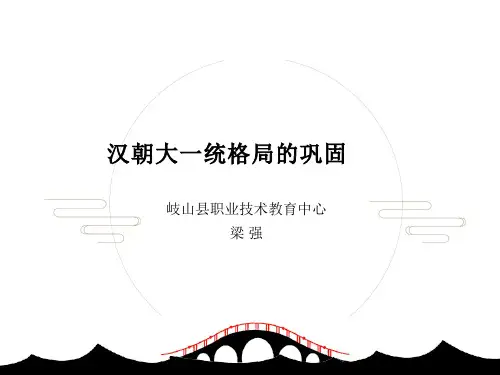 汉朝大一统格局的巩固   课件