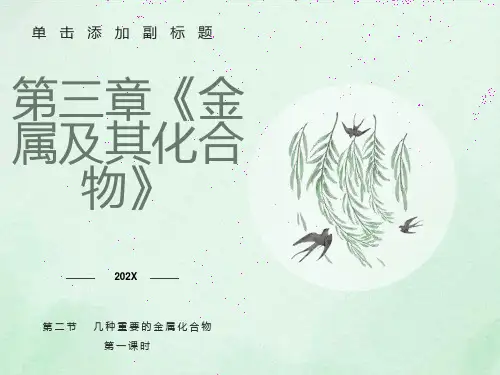 高一化学几种重要的金属化合物