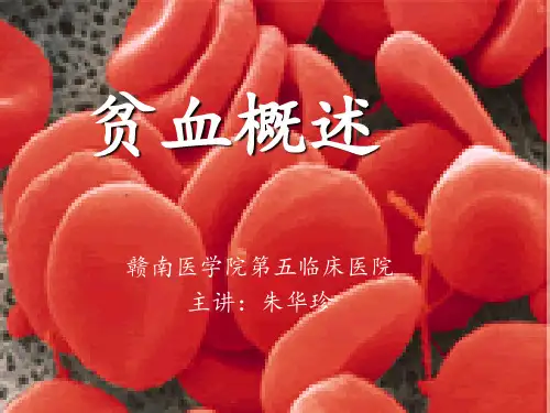 贫血概述PPT课件