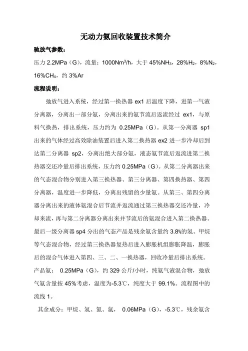 无动力氨回收装置简介