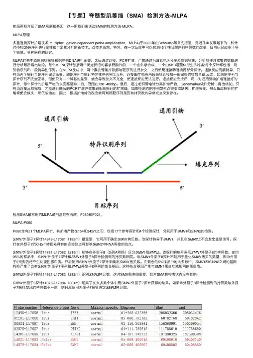 【专题】脊髓型肌萎缩（SMA）检测方法-MLPA