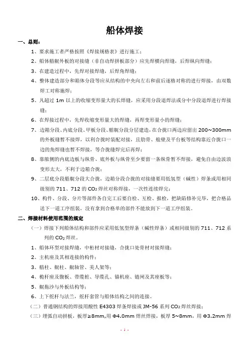 船体焊接