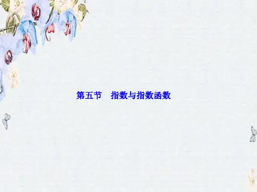 高三数学人教版A版数学(理)高考一轮复习课件第二章  第五节  指数与指数函数ppt版本