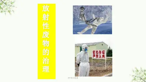 放射性废物的治理课件