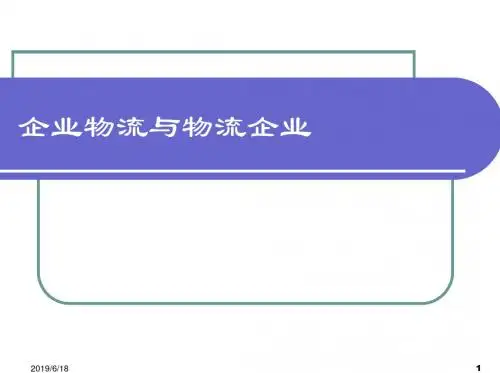企业物流与物流企业(文字)20120516