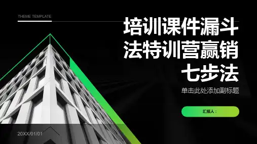 培训课件漏斗法特训营赢销七步法