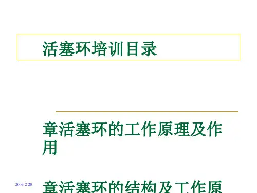 活塞环的结构、工作原理与表面处理(ppt 83页)