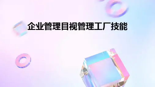 企业管理目视管理工厂技能