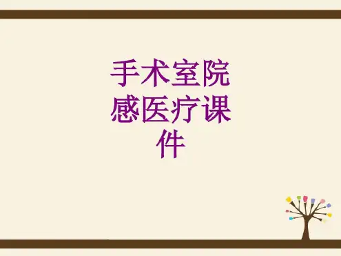 手术室院感培训_2022年学习资料