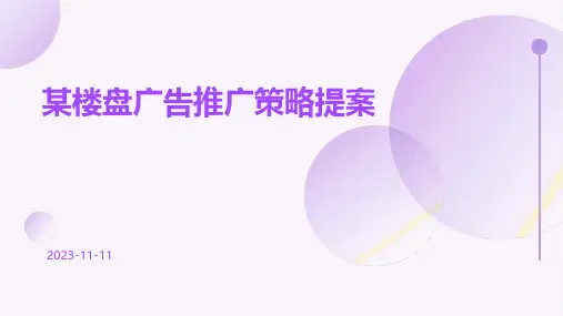 某楼盘广告推广策略提案