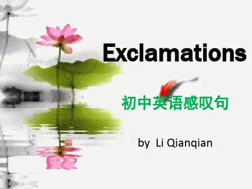 初中英语感叹句PPT (共19张PPT)