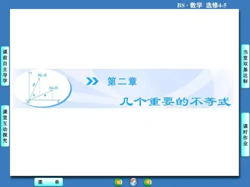 2.1柯西不等式 课件(北师大版选修4-5)