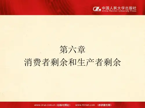 消费者剩余和生产者剩余-微观经济学-consumer-surplus-producer-surplus(ppt文档可编辑修改)