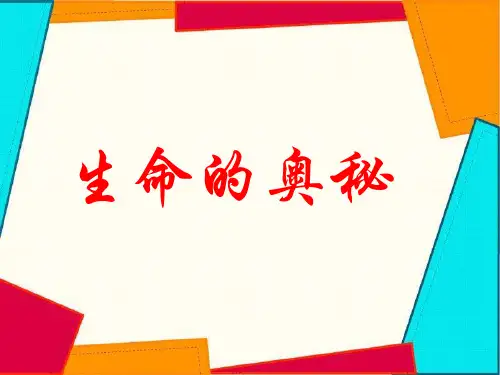 六年级下册品德与社会课件第1课 生命的奥秘｜粤教版 (共16张PPT)