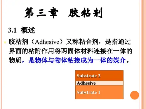 第3章   胶粘剂
