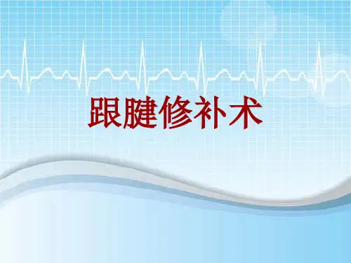 手术讲解模板：跟腱修补术