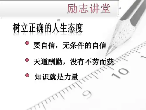 励志演讲[优质PPT]