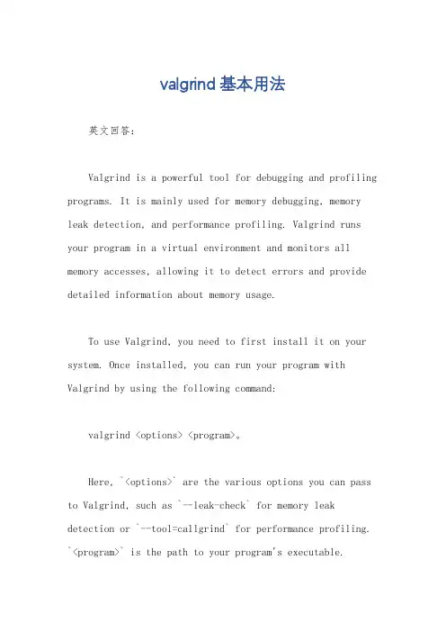 valgrind基本用法