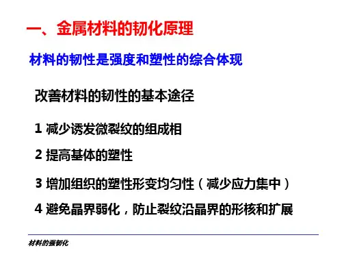 材料科学基础材料韧化基本原理
