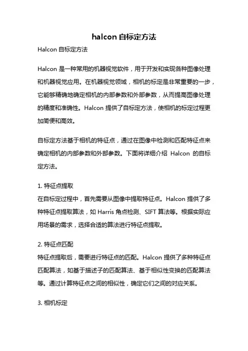 halcon自标定方法