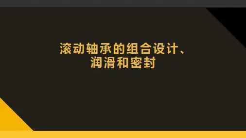 机械设计-滚动轴承的组合设计