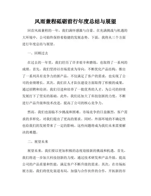 风雨兼程砥砺前行年度总结与展望