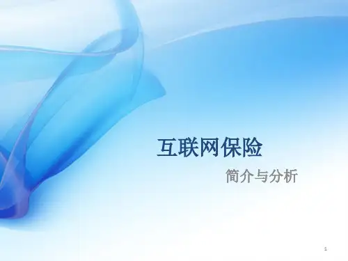互联网保险解析ppt课件