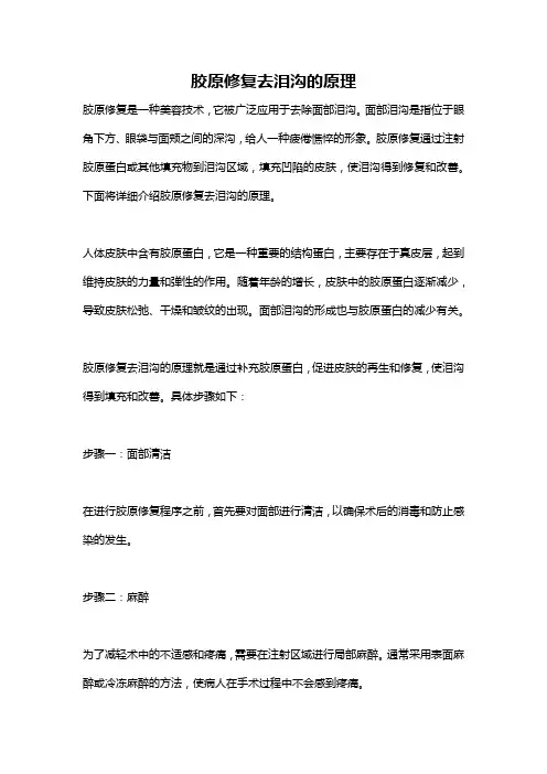 胶原修复去泪沟的原理