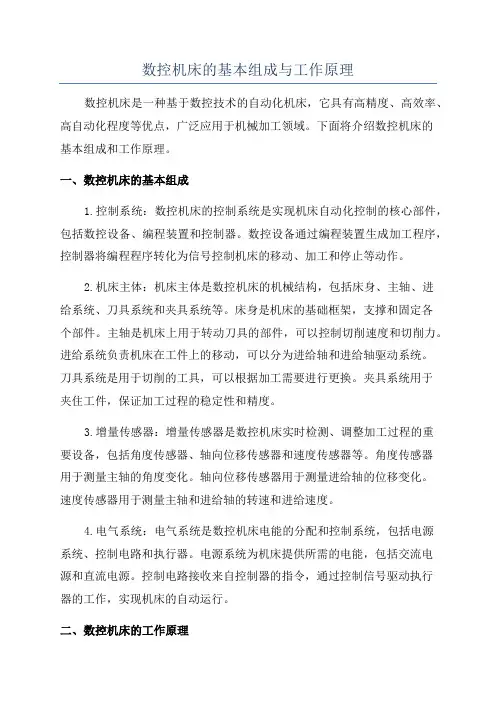 数控机床的基本组成与工作原理