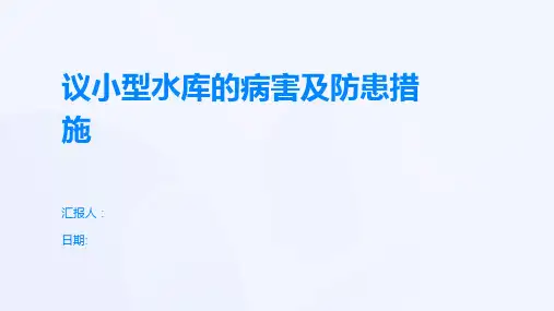 议小型水库的病害及防患措施