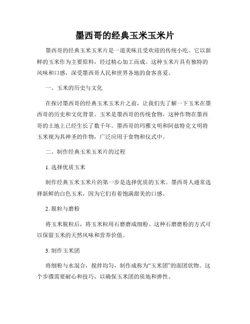 墨西哥的经典玉米玉米片