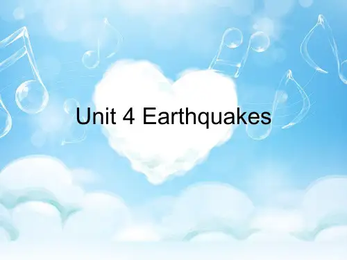 人教版高中英语必修1 Unit4 Earthquakes warming up 课件 (共24张PP