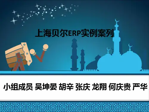 上海贝尔ERP实例案