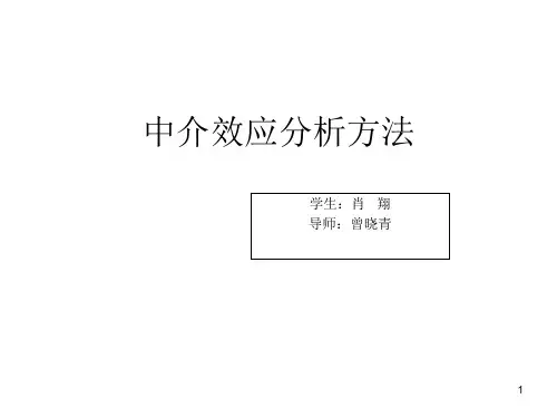 中介效应分析PPT精选文档