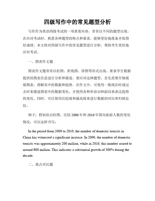 四级写作中的常见题型分析
