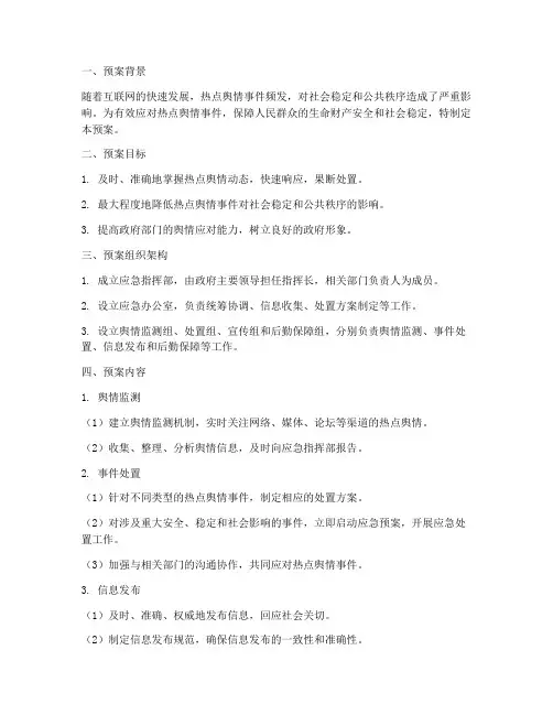 热点舆情_应急预案