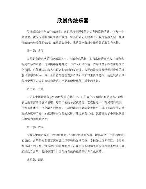 欣赏传统乐器
