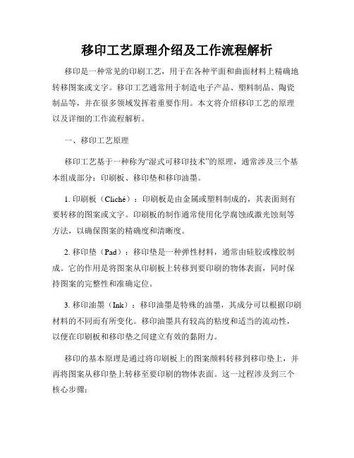 移印工艺原理介绍及工作流程解析