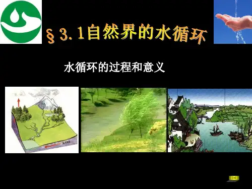 人教版高中地理必修一第三章第一节自然界的水循环  课件(共16张PPT)