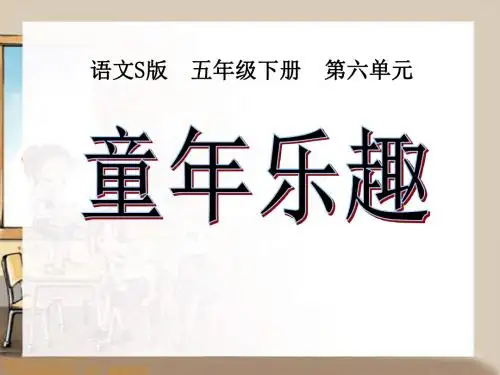 《童年乐趣》PPT课件2