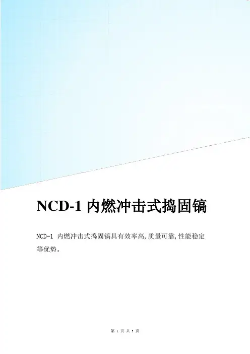 NCD-1内燃冲击式捣固镐